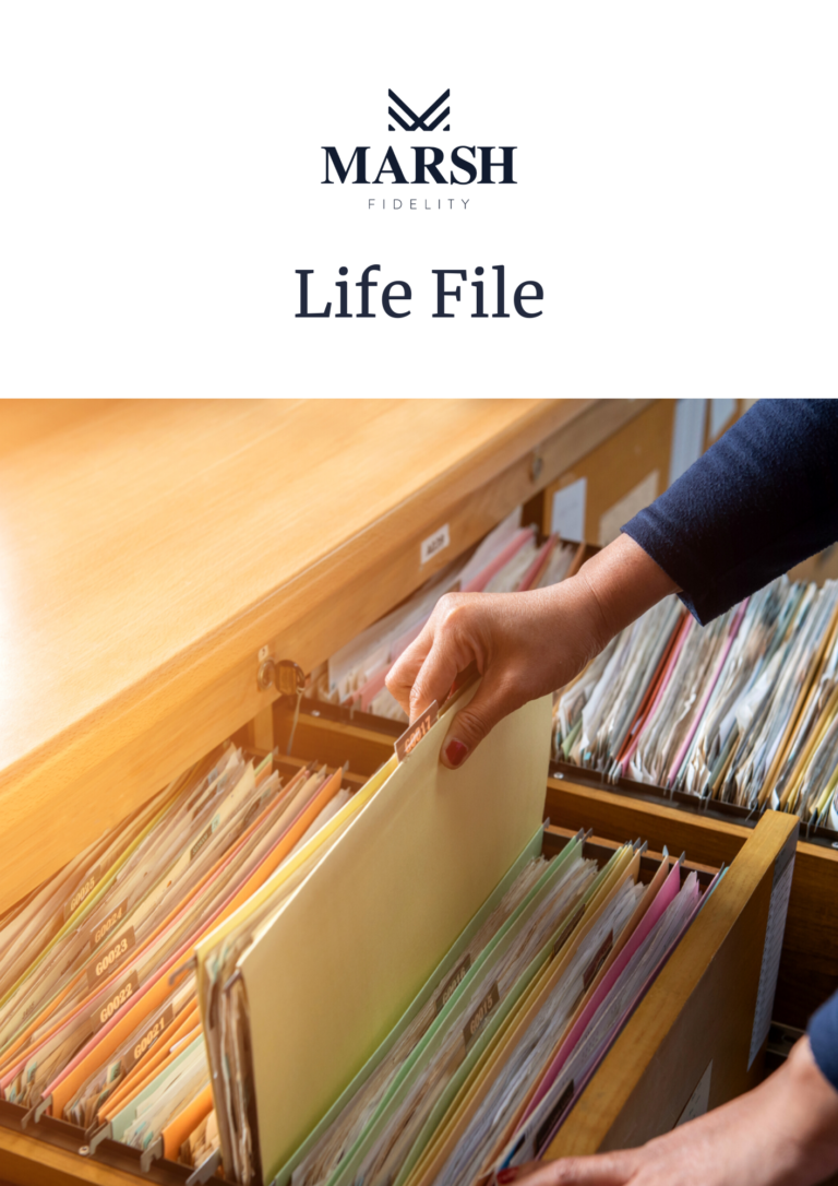 Life File Template Marsh Fidelity Life File Template Marsh Fidelity